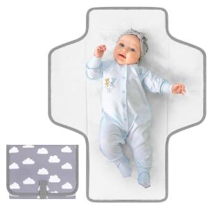 imageAccmor Portable Diaper Changing Pad Waterproof Baby Changing Mat Foldable Travel Diaper Changing Pads for BabyCloud