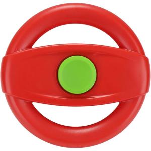 imageAccmor Stroller Steering Wheel Toy Pretend Driving Simulated Steering Wheel for Baby Stroller Shopping Carts Universal Detachable Funny Stroller Shopping Carts Toy Attachment AccessoriesRed