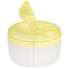imageAccmor Baby Formula Dispenser On The Go Formula Container to Go NonSpill Rotating ThreeCompartment Formula Dispenser and Snack Storage Container for Infant Toddler TravelingYellow