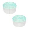 imageAccmor Baby Formula Dispenser On The Go Formula Container to Go NonSpill Rotating ThreeCompartment Formula Dispenser and Snack Storage Container for Infant Toddler TravelingBlue
