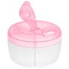 imageAccmor Baby Formula Dispenser On The Go Formula Container to Go NonSpill Rotating ThreeCompartment Formula Dispenser and Snack Storage Container for Infant Toddler TravelingPink Yellow