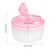imageAccmor Baby Formula Dispenser On The Go Formula Container to Go NonSpill Rotating ThreeCompartment Formula Dispenser and Snack Storage Container for Infant Toddler TravelingPink Yellow