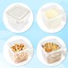 imageAccmor Formula Dispenser On The Go Formula Container to Go Portable Milk Powder Kids Snack Container with Scoop for Infant Toddler Travel Outdoor PicnicWhite