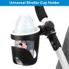 imageAccmor Stroller Cup Holder Universal Cup Holder for Uppababy Nuna Doona Strollers 360 Rotatable Large Caliber Drinks Holder for Stroller Bike Wheelchair Walker Scooter