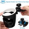 imageAccmor Stroller Cup Holder Universal Cup Holder for Uppababy Nuna Doona Strollers 360 Rotatable Large Caliber Drinks Holder for Stroller Bike Wheelchair Walker Scooter