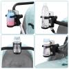 imageAccmor Stroller Cup Holder with Phone Holder Foldable Universal Cup Holder 360  Rotatable Bottle Holder for Stroller Bike Wheelchair Walker ScooterFoldablePhone Holder