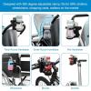 imageAccmor Stroller Cup Holder with Phone Holder Foldable Universal Cup Holder 360  Rotatable Bottle Holder for Stroller Bike Wheelchair Walker ScooterFoldablePhone Holder