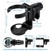 imageAccmor Stroller Cup Holder with Phone Holder Foldable Universal Cup Holder 360  Rotatable Bottle Holder for Stroller Bike Wheelchair Walker ScooterFoldable