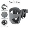 imageAccmor Universal Cup Holder Stroller Cup Holder with Phone Holder 360 Rotatable Large Caliber Designed Bottle Holder for Stroller Bike Wheelchair Walker ScooterGrey