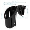 imageAccmor Universal Cup Holder Stroller Cup Holder with Phone Holder 360 Rotatable Large Caliber Designed Bottle Holder for Stroller Bike Wheelchair Walker ScooterLarge Clamp4 Opening