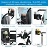 imageAccmor Universal Cup Holder Stroller Cup Holder with Phone Holder 360 Rotatable Large Caliber Designed Bottle Holder for Stroller Bike Wheelchair Walker ScooterBlackCup Phone Holder