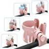 imageAccmor Universal Cup Holder Stroller Cup Holder with Phone Holder 360 Rotatable Large Caliber Designed Bottle Holder for Stroller Bike Wheelchair Walker ScooterPinkCup Phone Holder