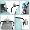 imageAccmor Universal Cup Holder Stroller Cup Holder with Phone Holder 360 Rotatable Large Caliber Designed Bottle Holder for Stroller Bike Wheelchair Walker ScooterTransparent Grey