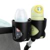 imageAccmor Universal Cup Holder Stroller Cup Holder with Phone Holder 360 Rotatable Large Caliber Designed Bottle Holder for Stroller Bike Wheelchair Walker ScooterDouble Holder