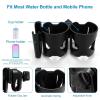 imageAccmor Universal Cup Holder Stroller Cup Holder with Phone Holder 360 Rotatable Large Caliber Designed Bottle Holder for Stroller Bike Wheelchair Walker ScooterDouble HolderPhone Holder