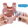 imageAccmor Universal Cup Holder Stroller Cup Holder with Phone Holder 360 Rotatable Large Caliber Designed Bottle Holder for Stroller Bike Wheelchair Walker ScooterPinkCup Phone Holder