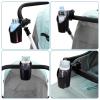 imageAccmor Universal Cup Holder Stroller Cup Holder with Phone Holder 360 Rotatable Large Caliber Designed Bottle Holder for Stroller Bike Wheelchair Walker ScooterLarge Clamp4 Opening