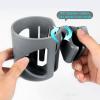 imageAccmor Universal Cup Holder Stroller Cup Holder with Phone Holder 360 Rotatable Large Caliber Designed Bottle Holder for Stroller Bike Wheelchair Walker ScooterGrey