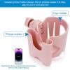 imageAccmor Universal Cup Holder Stroller Cup Holder with Phone Holder 360 Rotatable Large Caliber Designed Bottle Holder for Stroller Bike Wheelchair Walker ScooterPinkCup Phone Holder