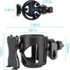 imageAccmor Universal Cup Holder Stroller Cup Holder with Phone Holder360 Degrees Universal Rotation Drink Holder