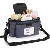 imageAccmor Universal Stroller Organizer with Insulated Cup Holder and Shoulder Strap Stroller Bag Caddy Organizer Stroller Accessories for Uppababy Baby Jogger Nuna Doona Britax StrollersBlue