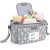 imageAccmor Universal Stroller Organizer with Insulated Cup Holder and Shoulder Strap Stroller Bag Caddy Organizer Stroller Accessories for Uppababy Baby Jogger Nuna Doona Britax StrollersArrow