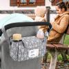imageAccmor Universal Stroller Organizer with Insulated Cup Holder and Shoulder Strap Stroller Bag Caddy Organizer Stroller Accessories for Uppababy Baby Jogger Nuna Doona Britax StrollersArrow