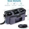 imageAccmor Universal Stroller Organizer with Insulated Cup Holder and Shoulder Strap Stroller Bag Caddy Organizer Stroller Accessories for Uppababy Baby Jogger Nuna Doona Britax StrollersBlue