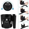 imageAccmor Universal Walker Cup Holder Wheelchair Cup Holder with Phone Holder 360 Rotatable Bottle Holder for Wheelchair Walker Rollator Mobility ScooterCup Holder with phone holder