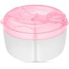 imageAccmor Baby Formula Dispenser On The Go Formula Container to Go NonSpill Rotating ThreeCompartment Formula Dispenser and Snack Storage Container for Infant Toddler TravelingPink