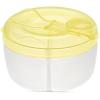 imageAccmor Baby Formula Dispenser On The Go Formula Container to Go NonSpill Rotating ThreeCompartment Formula Dispenser and Snack Storage Container for Infant Toddler TravelingYellow