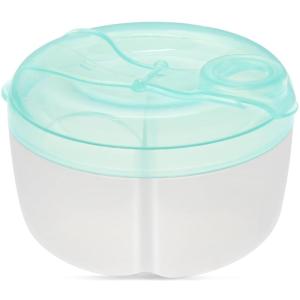 imageAccmor Baby Formula Dispenser On The Go Formula Container to Go NonSpill Rotating ThreeCompartment Formula Dispenser and Snack Storage Container for Infant Toddler TravelingBlue