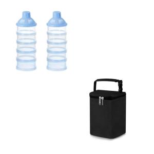 imageAccmor Baby Formula DispenserInsulated Baby Bottle Breastmilk Cooler Bag for On The Go Bundle Set