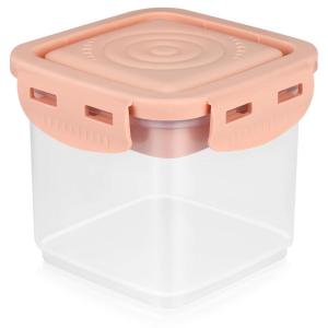 imageAccmor Formula Dispenser On The Go Formula Container to Go Portable Milk Powder Kids Snack Container with Scoop for Infant Toddler Travel Outdoor PicnicPink