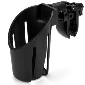 imageAccmor Universal Cup Holder Stroller Cup Holder with Phone Holder 360 Rotatable Large Caliber Designed Bottle Holder for Stroller Bike Wheelchair Walker ScooterLarge Clamp4 Opening