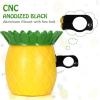 imageAccmor Bike Cup Holder Bike Water Bottle Holders Universal Bar Drink Cup Can Holder for Bicycles Motorcycles Scooters BlackYellow Pineapple