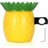 imageAccmor Bike Cup Holder Bike Water Bottle Holders Universal Bar Drink Cup Can Holder for Bicycles Motorcycles Scooters BlackYellow Pineapple