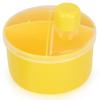 imageAccmor Formula Dispenser On The Go NonSpill Rotating FourCompartment Formula Container to Go Milk Powder Snack Storage Container for Infant Toddler Travel OutdoorYellow Green 2 PackYellow