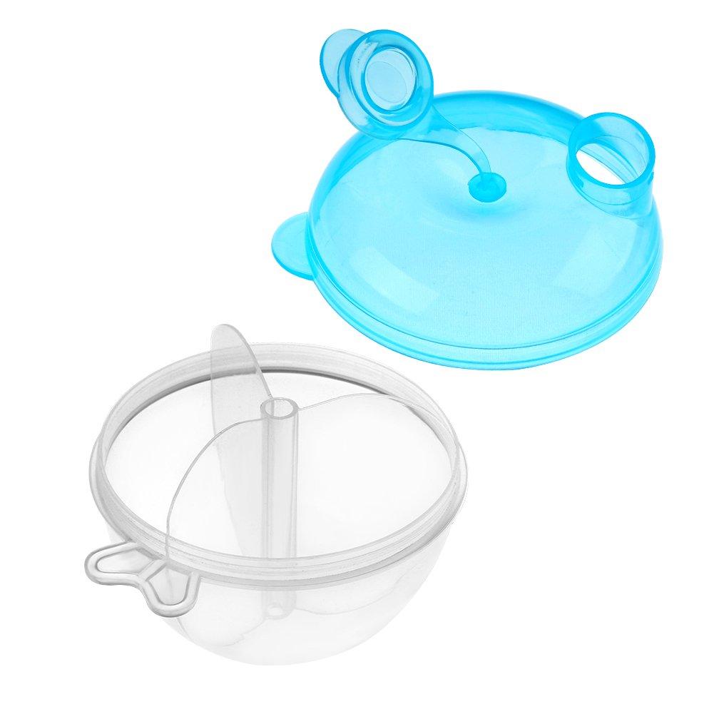 imageAccmor Baby Formula Dispenser for OnTheGo Feedings ThreeCompartment NonSpill Formula Container to Go Snack Milk Powder Dispenser for Traveling with Infant Toddler Pink 2 PackBlue