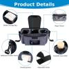 imageAccmor Universal Stroller Organizer with Insulated Cup Holder and Shoulder Strap Stroller Caddy Bag Stroller Cup Holder Attachment for Uppababy Baby Jogger Britax Strollers BlackBlue