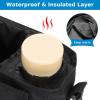 imageAccmor Universal Stroller Organizer with Insulated Cup Holder and Shoulder Strap Stroller Caddy Bag Stroller Cup Holder Attachment for Uppababy Baby Jogger Britax Strollers BlackBlack