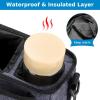 imageAccmor Universal Stroller Organizer with Insulated Cup Holder and Shoulder Strap Stroller Caddy Bag Stroller Cup Holder Attachment for Uppababy Baby Jogger Britax Strollers BlackBlue