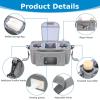 imageAccmor Universal Stroller Organizer with Insulated Cup Holder and Shoulder Strap Stroller Caddy Bag Stroller Cup Holder Attachment for Uppababy Baby Jogger Britax Strollers BlackGrey