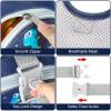 imageAccmor Toddler Safty Harness Leash Cute Dinosaur Child Leashes  Reflective Anti Lost Wrist Link Foldable Baby Walking Harness Pocket Kids Tether Protection for Boys Girls Aged 15 to Travel OutdoorNavy BlueBrachiosaurus