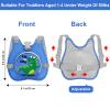 imageAccmor Toddler Safty Harness Leash Cute Dinosaur Child Leashes  Reflective Anti Lost Wrist Link Foldable Baby Walking Harness Pocket Kids Tether Protection for Boys Girls Aged 15 to Travel OutdoorBlueTyrannosaurus Rex