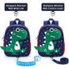 imageAccmor Toddler Backpack Leash Cute Dinosaur Kids Backpacks with Anti Lost Wrist Link Mini Child Bag Tether Baby Walking Harness Wristband Protection Rope for Boys Girls Aged 13 to Travel OutdoorDark BlueGreen Spotted Dino  Blue Link