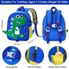 imageAccmor Toddler Backpack Leash Cute Dinosaur Kids Backpacks with Anti Lost Wrist Link Mini Child Bag Tether Baby Walking Harness Wristband Protection Rope for Boys Girls Aged 13 to Travel OutdoorBlueGreen Spotted Dino  Blue Link