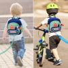 imageAccmor Toddler Leash Backpack Cute Excavator Child Bag Harness with Anti Lost Wrist Link Kid Walking Back Pack Mini Rucksack with Restraints Hand Strap Tether for Baby Boys Outdoor TravelingBlueGreen