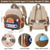 imageAccmor Toddler Leash Backpack Cute Excavator Child Bag Harness with Anti Lost Wrist Link Kid Walking Back Pack Mini Rucksack with Restraints Hand Strap Tether for Baby Boys Outdoor TravelingKhakiBrown