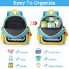 imageAccmor Toddler Leash Backpack Cute Excavator Child Bag Harness with Anti Lost Wrist Link Kid Walking Back Pack Mini Rucksack with Restraints Hand Strap Tether for Baby Boys Outdoor TravelingSky BlueYellow